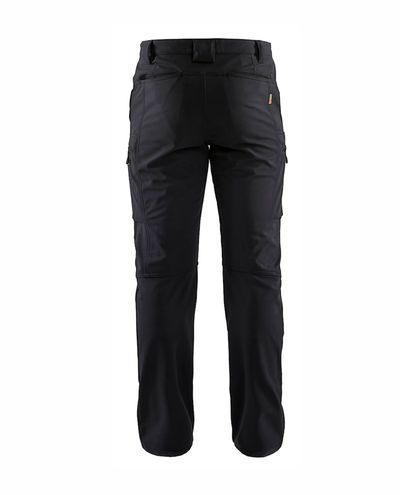 Softshell Talvihousut Stretch, Musta