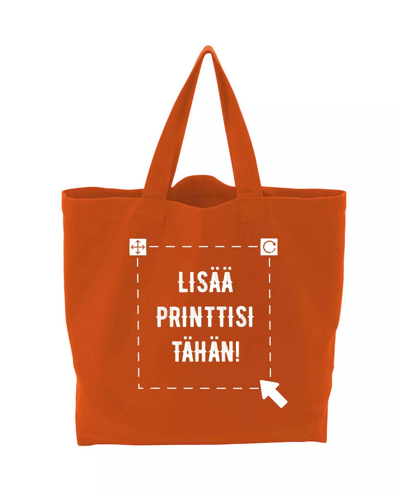 Luomu Tote Bag Heavy Large, Oranssi