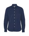 Twill Luomu kauluspaita Slim Fit, Navy