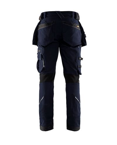 X1900 Riipputaskuhousut 4-Way, Tumma Mariininsininen/Musta