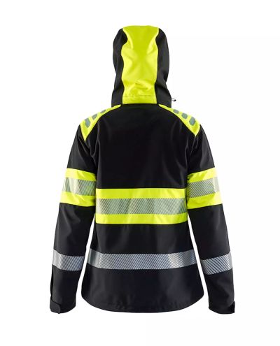 4404 Naisten Highvis Softshelltakki, Huomiokeltainen/Musta
