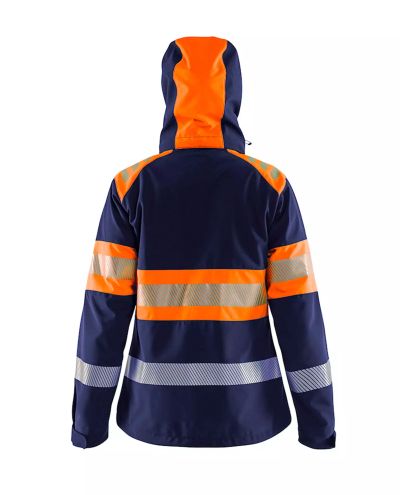 4404 Naisten Highvis Softshelltakki, Huomio Oranssi/Mariininsini