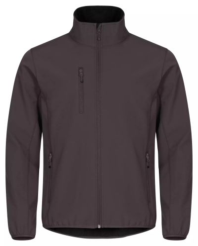 Classic Softshell Jacket, Tummanharmaa