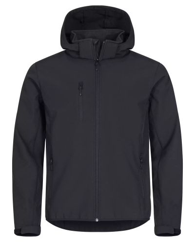 Classic Softshell Hoody, Musta Classic Softshell Hoody, Musta