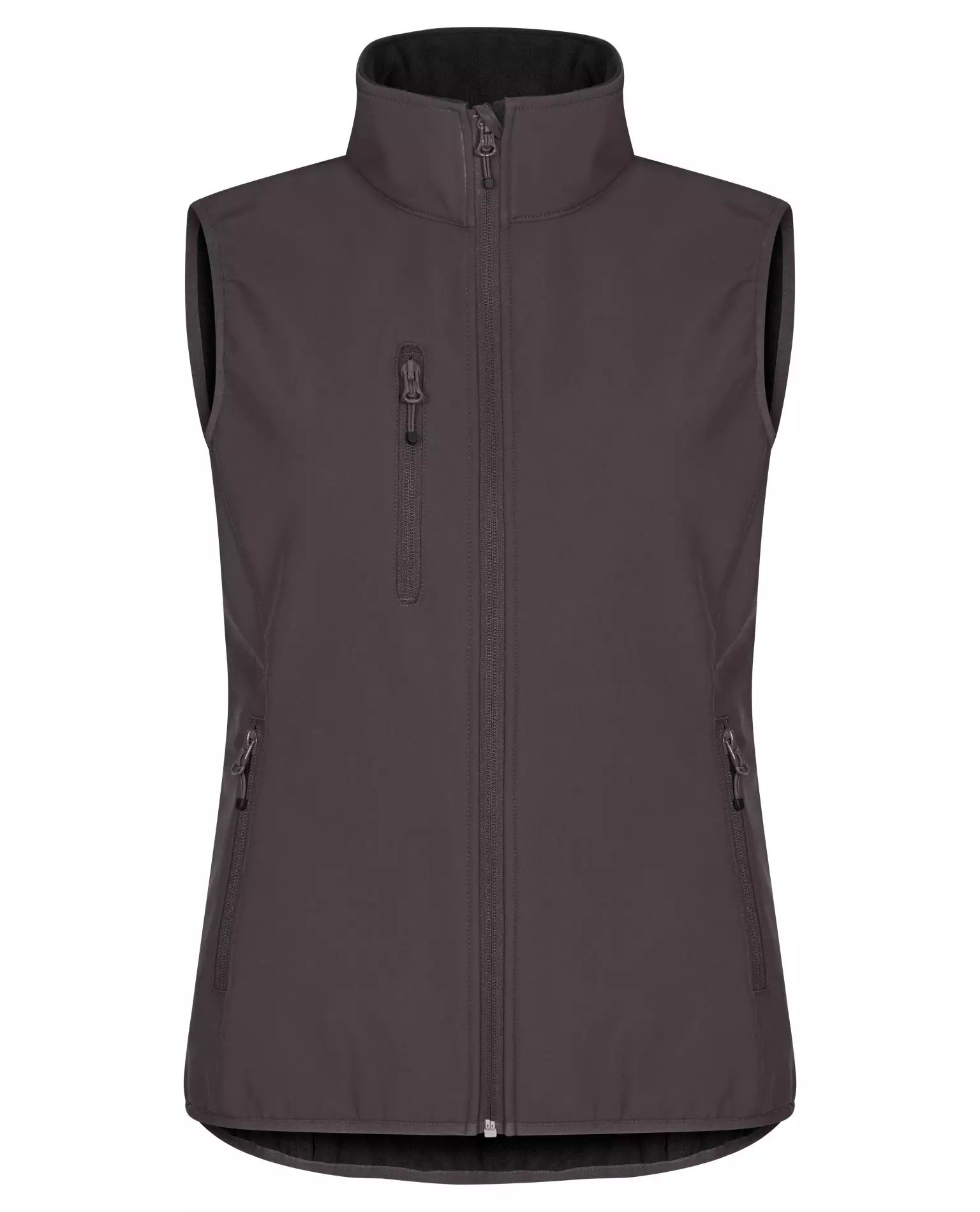Classic Softshell Vest Women, Tummanharmaa