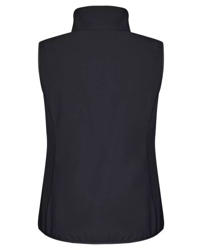 Classic Softshell Vest Women, Musta