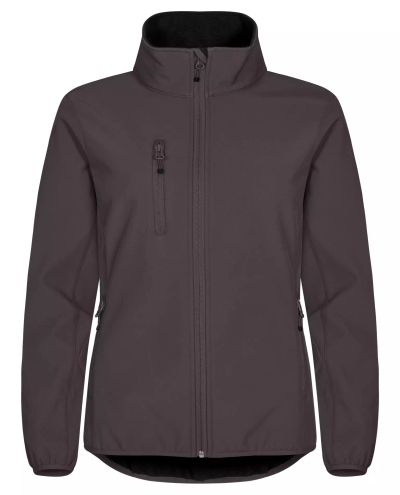 Classic Softshell Jacket Women, Tummanharmaa