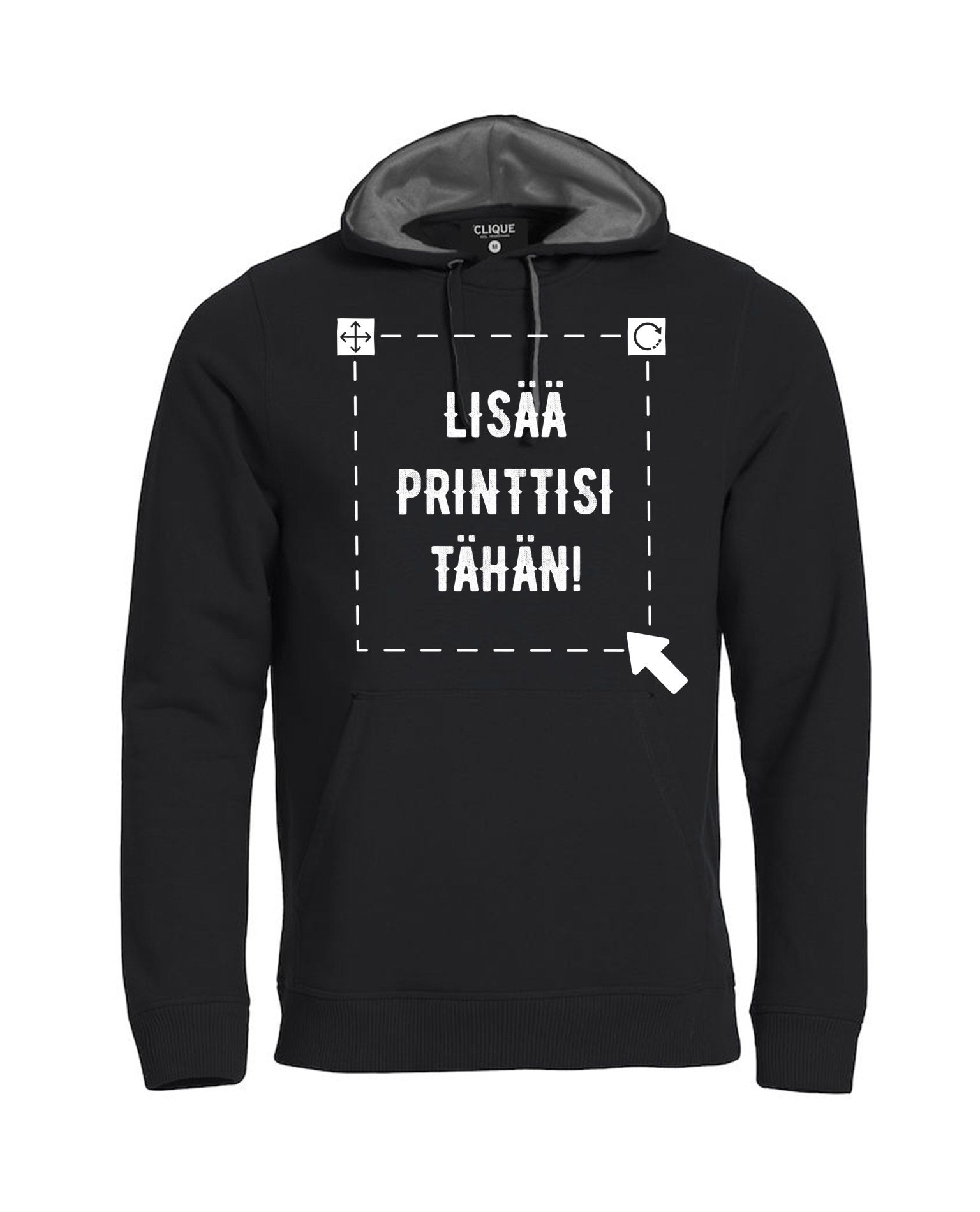 Classic Hoody, Musta