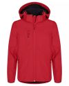 Classic Softshell Jacket Junior, Punainen