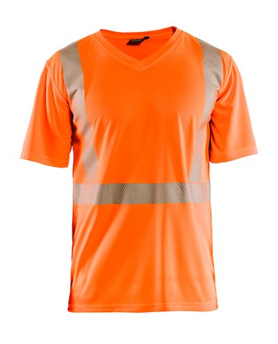 Highvis T-Paita Uv-Suoja, Huomio Oranssi Highvis T-Paita Uv-Suoja, Huomio Oranssi