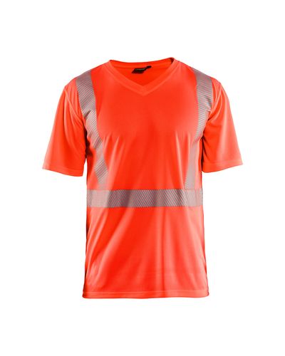 Highvis T-Paita Uv-Suoja, Huomiopunainen Highvis T-Paita Uv-Suoja, Huomiopunainen