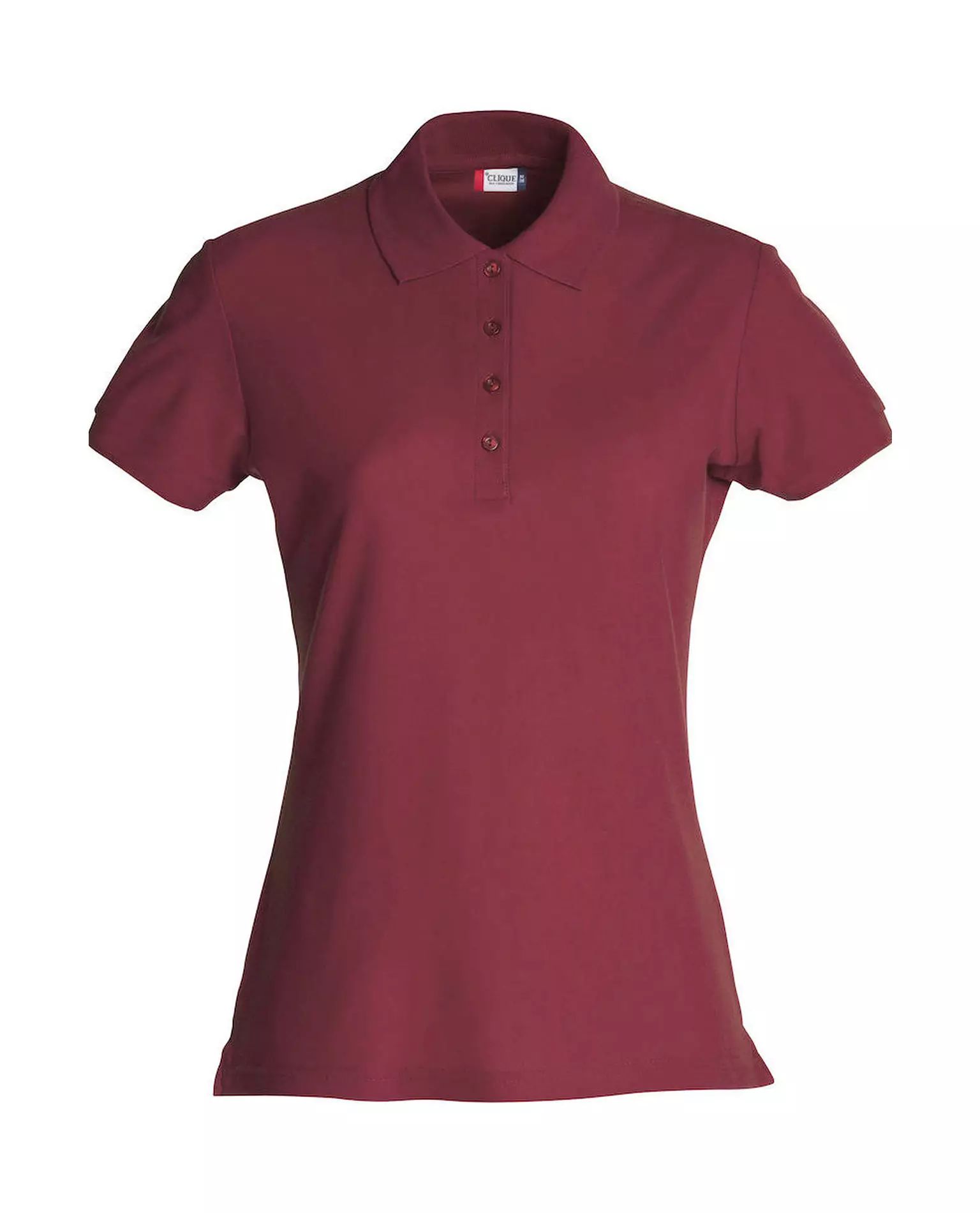 Basic Polo Women, Viininpunainen