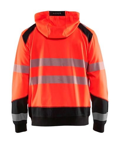 Highvis Vetoketjuhuppari, Huomiopunainen/Musta