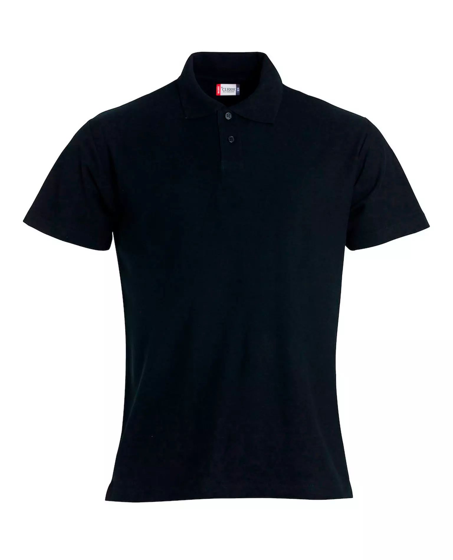 Basic Polo S/S Junior, Musta
