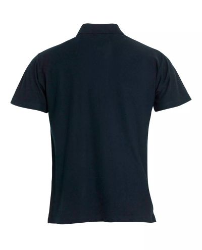 Basic Polo S/S Junior, Musta