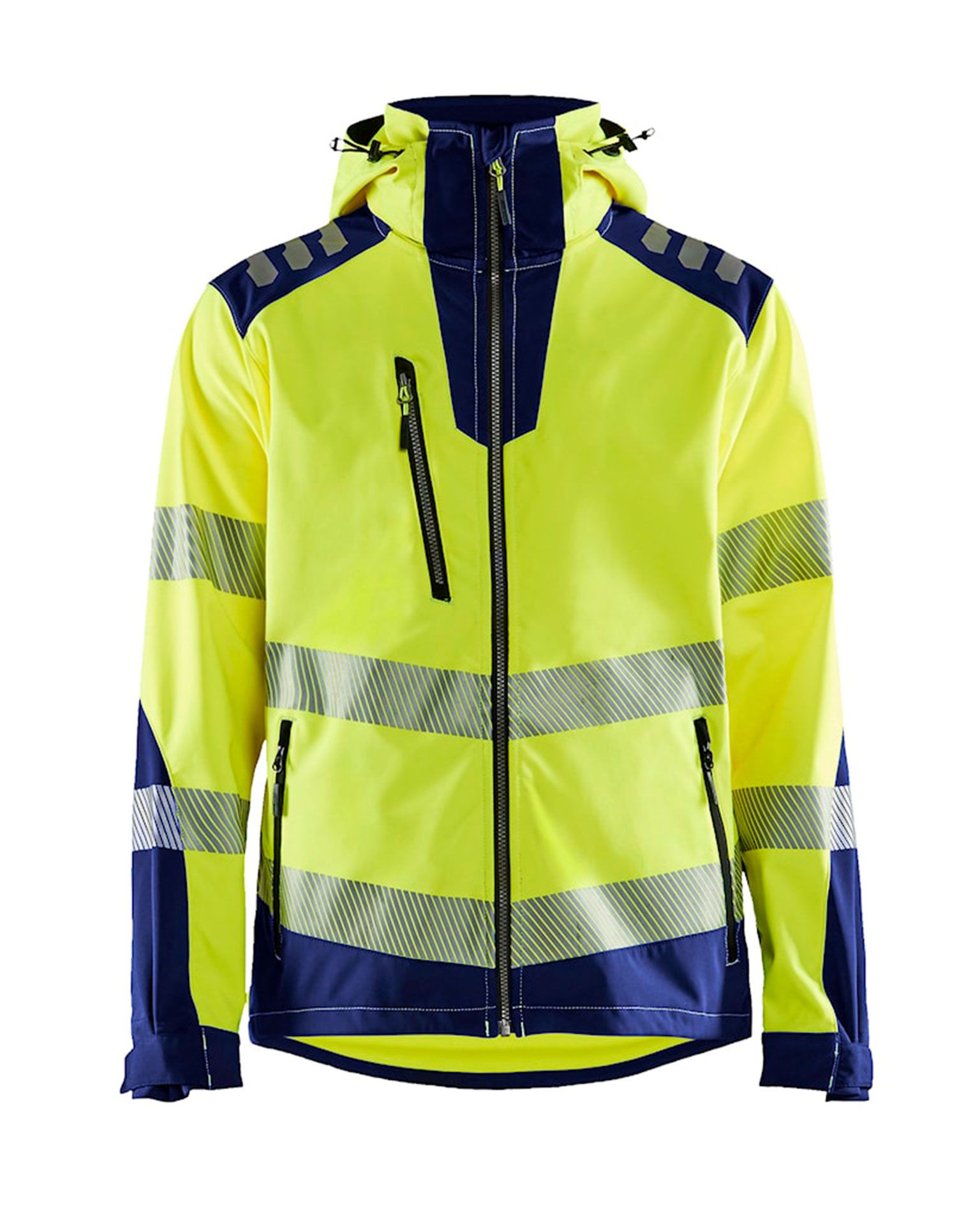 Highvis Softshelltakki, Huomiokeltainen/Mariininsininen