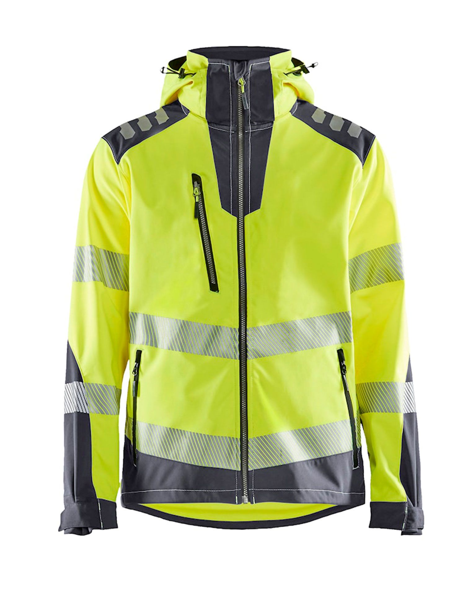 Highvis Softshelltakki, Huomiokeltainen/Grafiitinharmaa