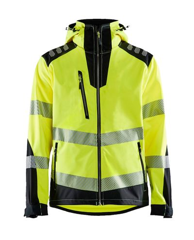 Highvis Softshelltakki, Huomiokeltainen/Musta