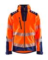 Highvis Softshelltakki, Huomio Oranssi/Mariininsininen