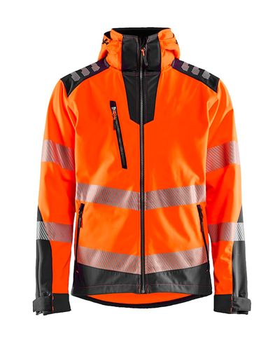 Highvis Softshelltakki, Huomio Oranssi/Grafiitinharmaa