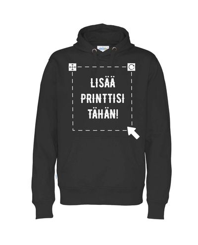 Miesten Luomu huppari, Musta