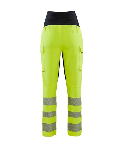 Highvis Äitiyshousut 4-way stretch, Huomiokeltainen/Musta