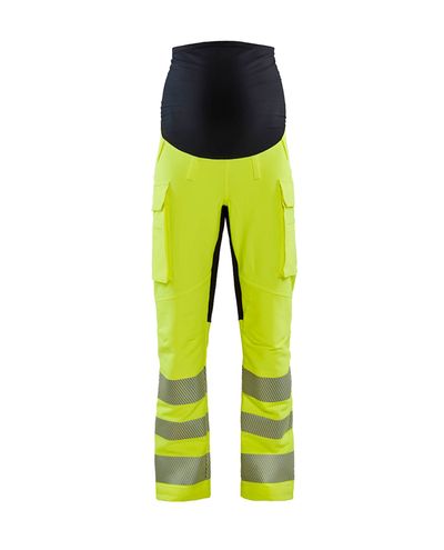 Highvis Äitiyshousut 4-way stretch, Huomiokeltainen/Musta Highvis Äitiyshousut 4-way stretch, Huomiokeltainen/Musta