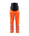 Highvis Äitiyshousut 4-way stretch, Huomio Oranssi/Musta