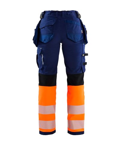 Naisten Highvis Riipputaskuhousut 4-Way Stretch, Mariininsininen