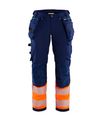 Naisten Highvis Riipputaskuhousut 4-Way Stretch, Mariininsininen