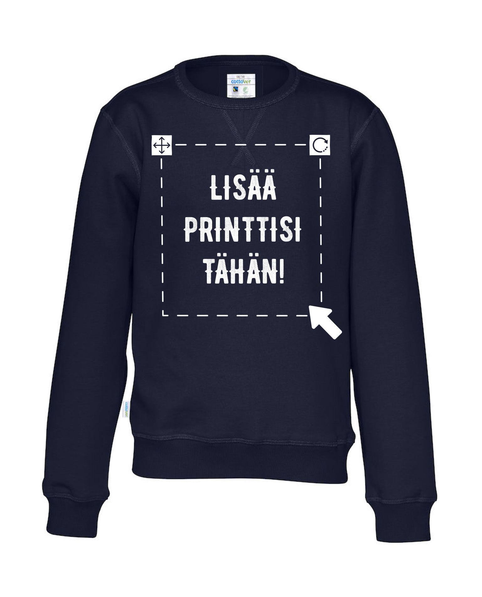 Lasten Luomu collegepaita, Navy