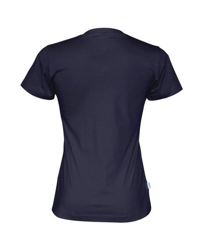 Naisten Luomu T-paita v-aukko, Navy