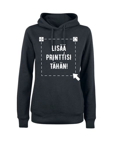 Premium OC Hoody Women, Musta