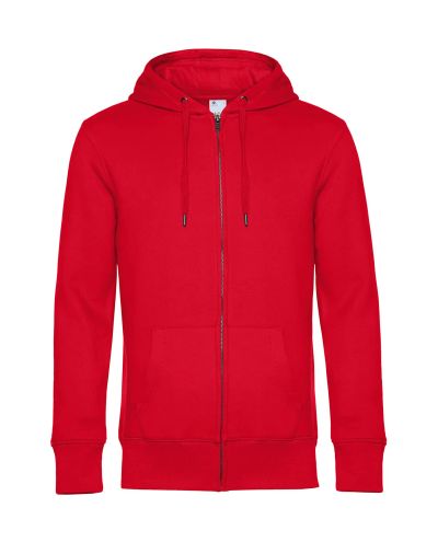 KING Zipped Hooded Sweat, Red