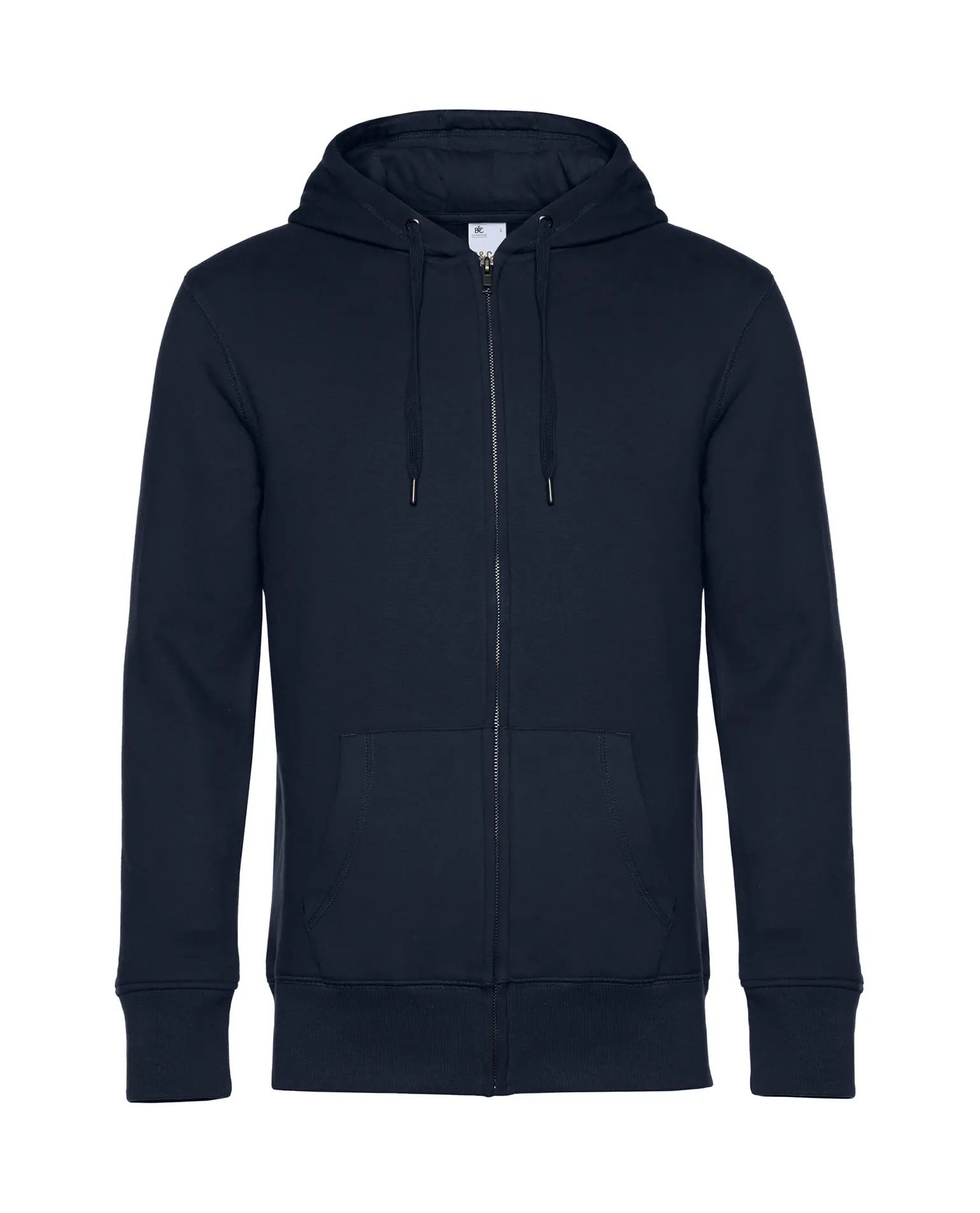 KING Zipped Hooded Sweat, Navy Blue