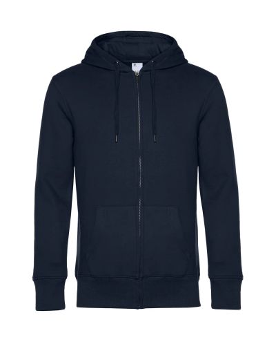 KING Zipped Hooded Sweat, Navy Blue