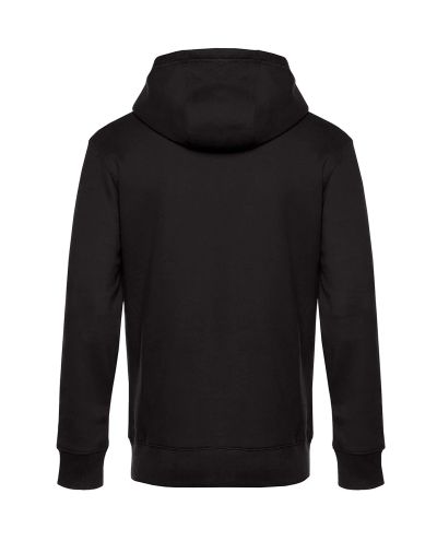 KING Zipped Hooded Sweat, Black Pure