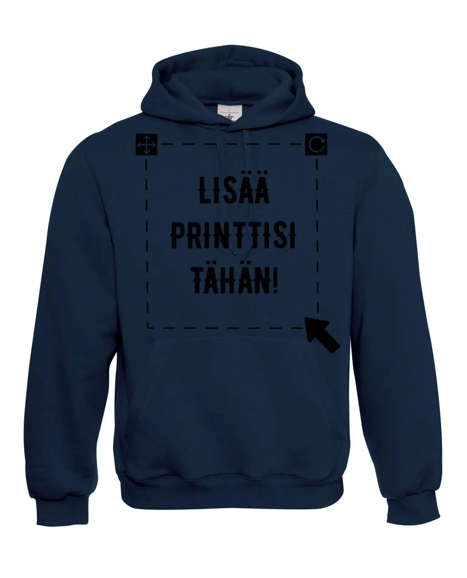 Hooded Sweatshirt, Navy