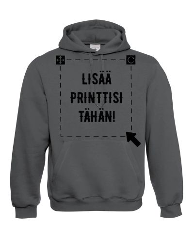 Hooded Sweatshirt, Steel Grey