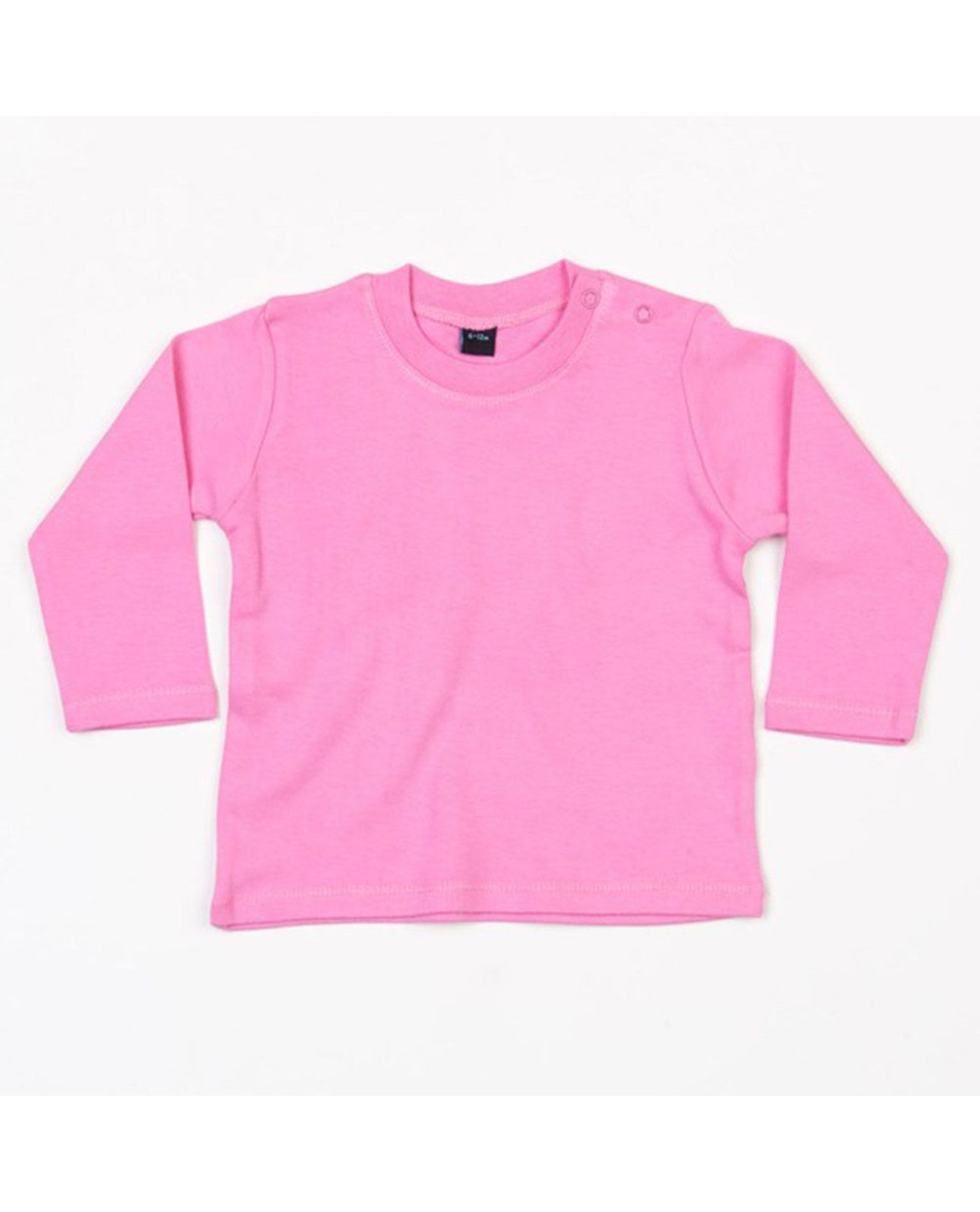 Vauvojen Pitkähihainen T-paita (vain koko 6-12kk), Pinkki