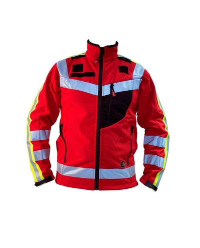 Premium Ensihoito Softshell-takki, Punainen Premium Ensihoito Softshell-takki, Punainen
