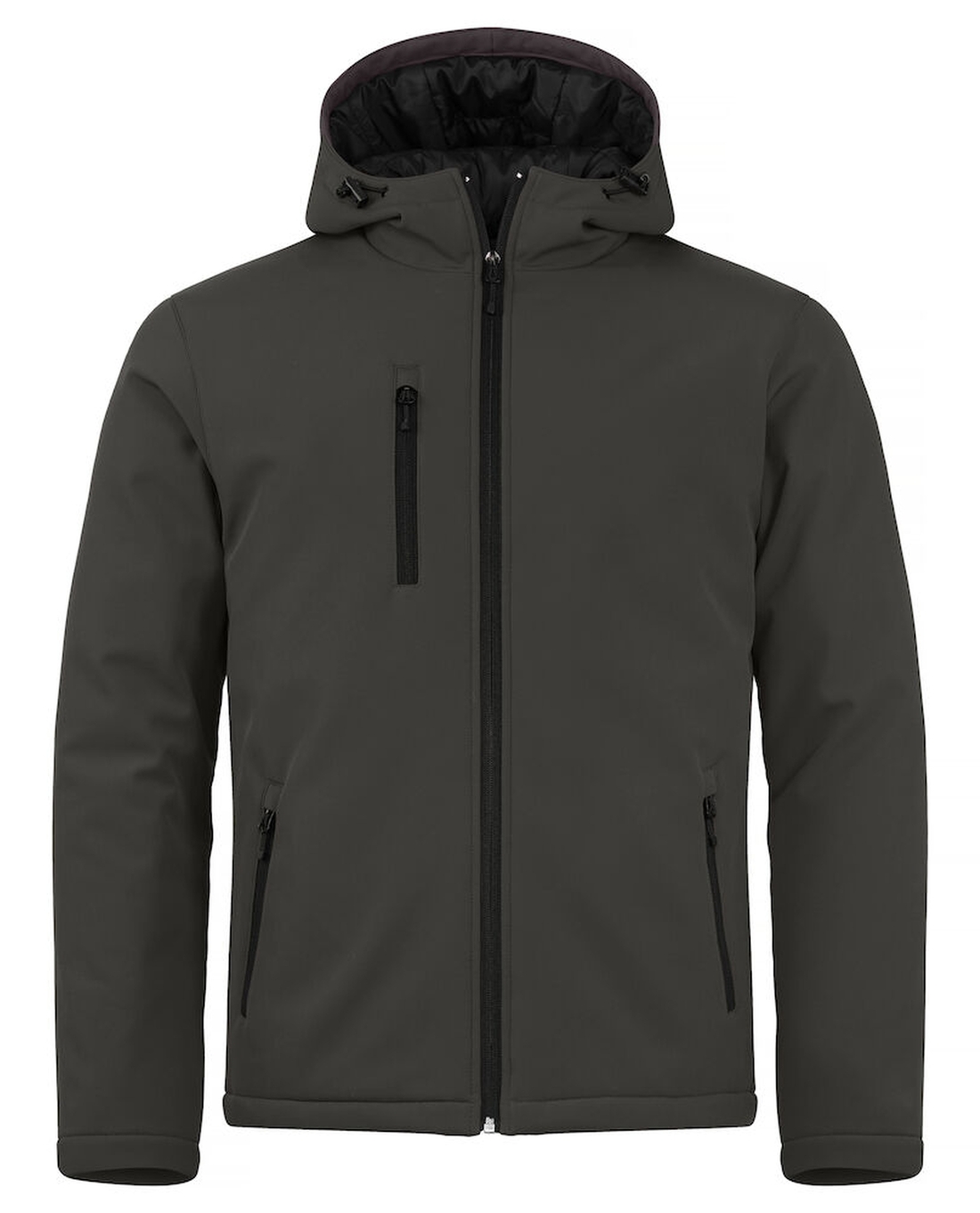 Clique Padded Hoody Softshell, Harmaa