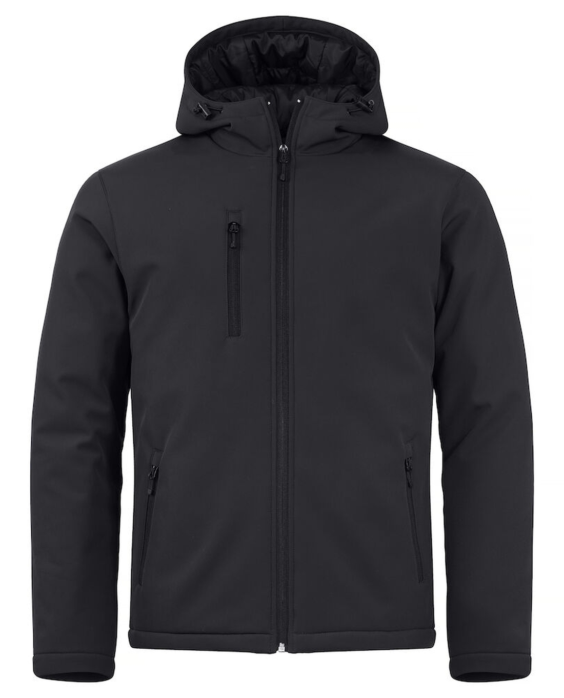 Clique Padded Hoody Softshell, Musta