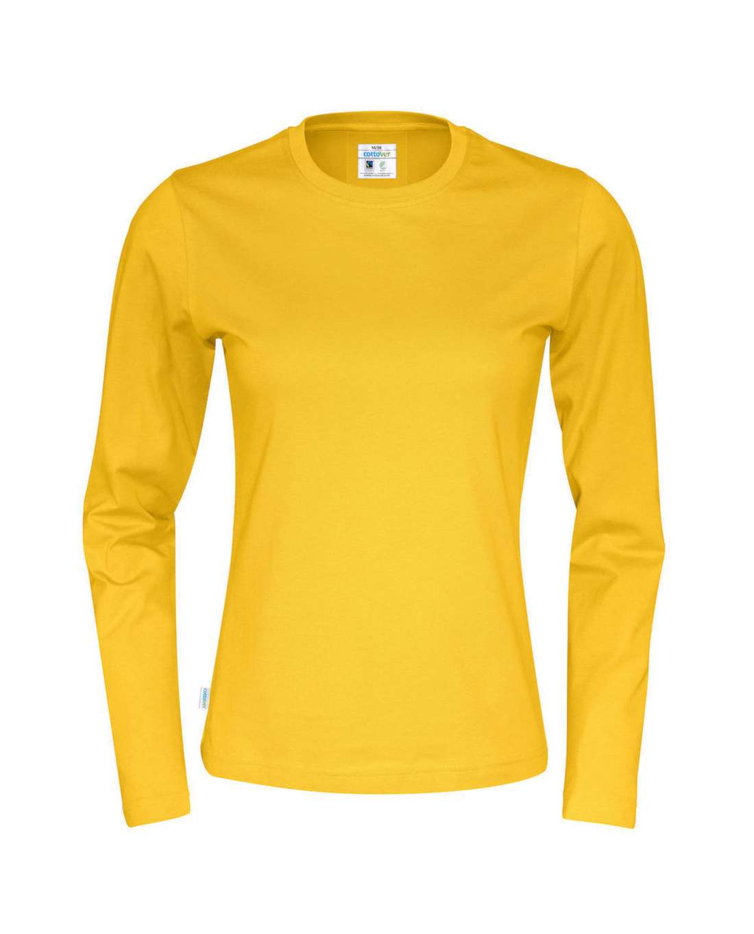 Cottover Naisten pitkähihainen T-paita, Keltainen