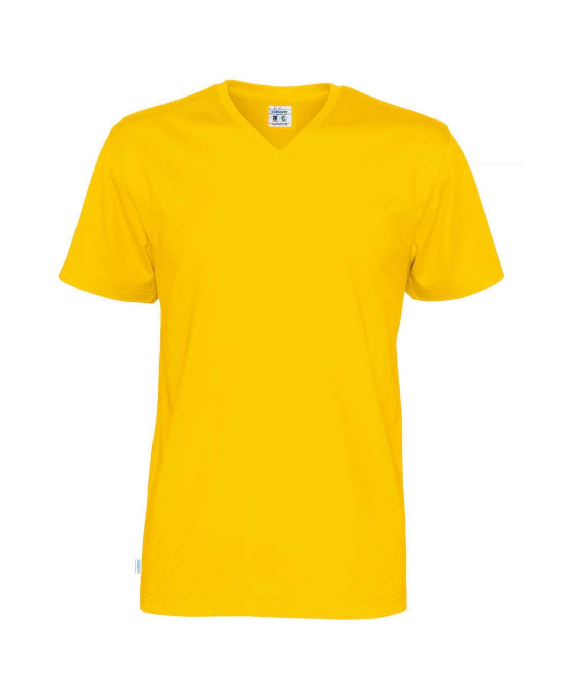 Cottover Miesten T-paita, v-aukko, Keltainen