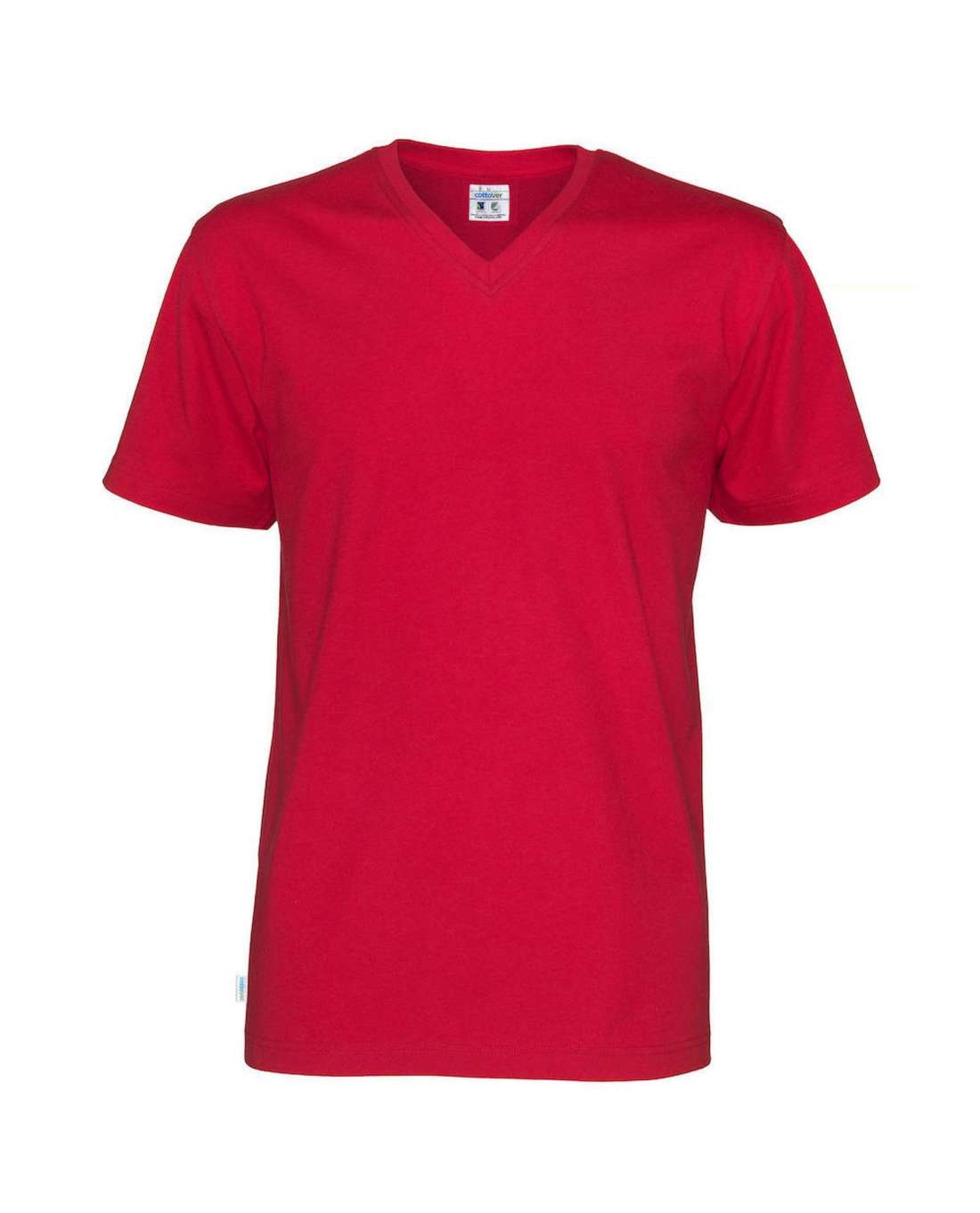 Cottover Miesten T-paita, v-aukko, Punainen
