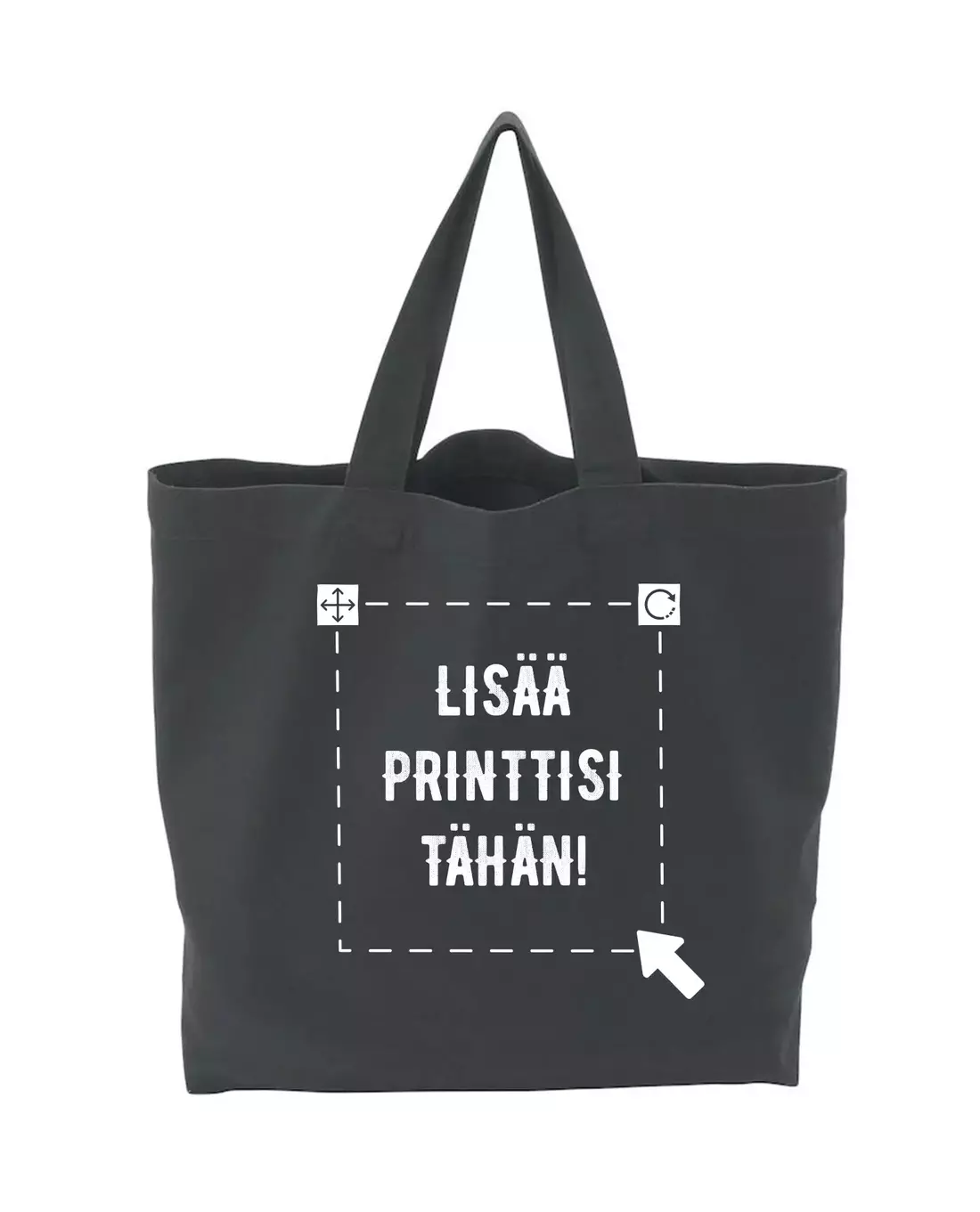 Cottover Tote Bag Heavy Large, Antrasiitti