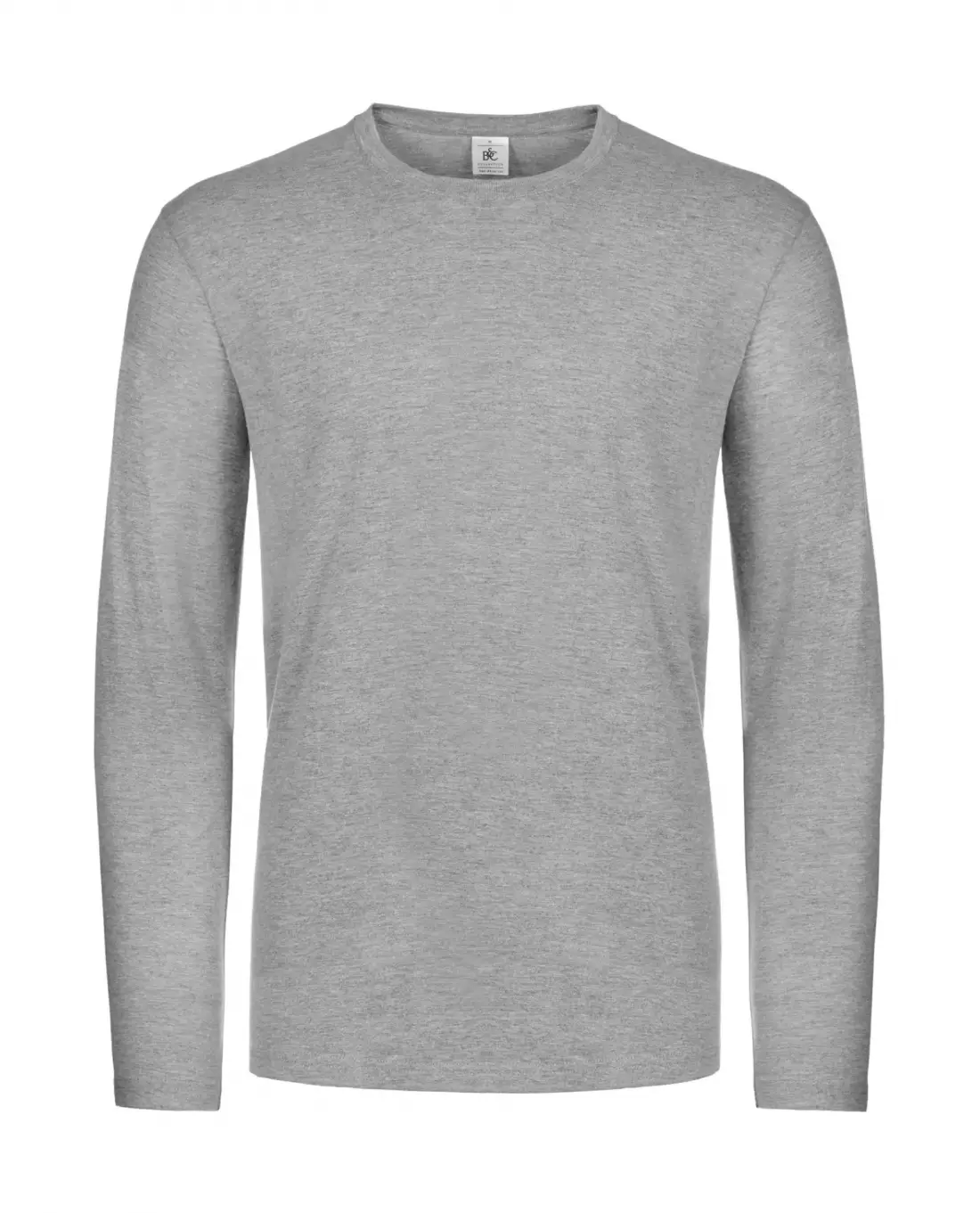B&C Miesten pitkähihainen paita #E190, Sport Grey