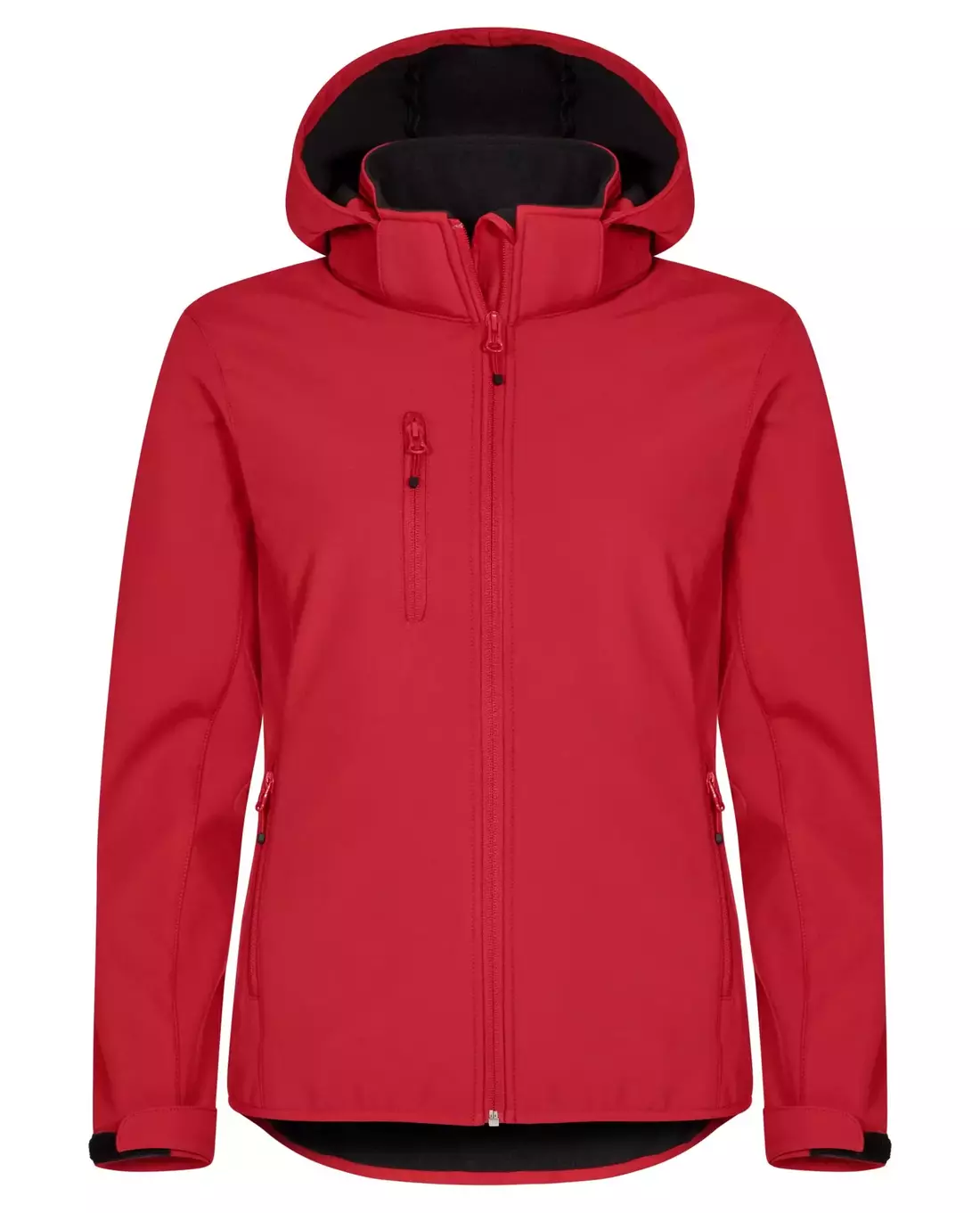 Clique Classic Softshell Hoody Women, Punainen