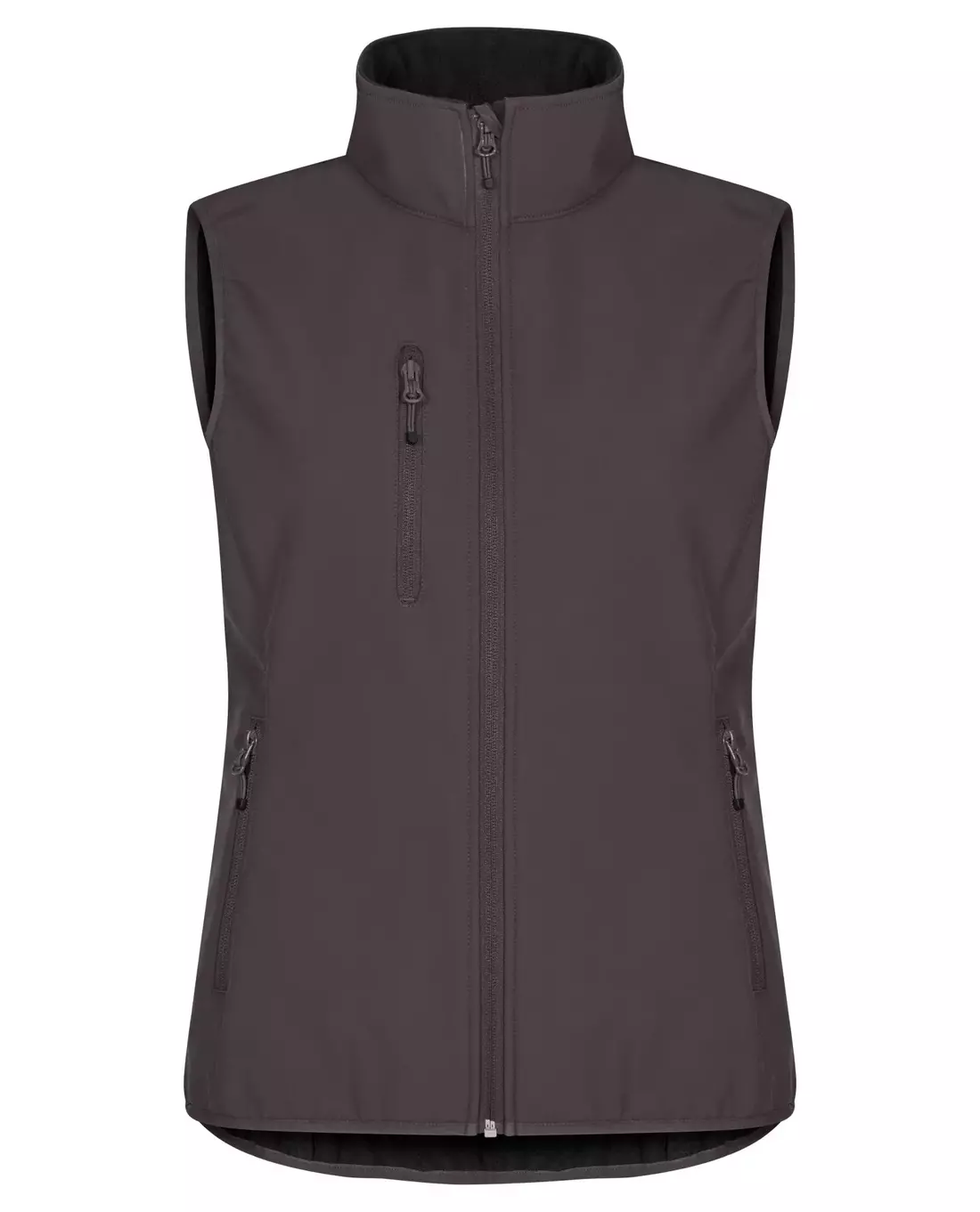 Clique Classic Softshell Vest Women, Tummanharmaa